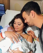 Kirstin, Ben and their baby daughter Elliana Violet.