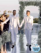 A photo from People magazine of newlyweds, Scott and Mark Hoying. on July 7, 2023.