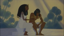 Tuya comforting Moses.
