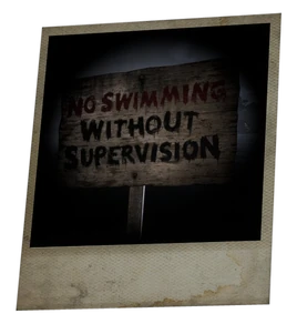 No swimming sign