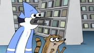 S3E34.039 Mordecai and Rigby's Reaction to a Waive Fee