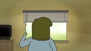 S3E35.181 Muscle Man Looking Out His Window
