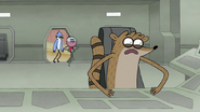 S8E18.003 Benson Caught Rigby Sleeping