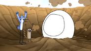 S7E10.014 Mordecai and Rigby Happy to See Party Horse