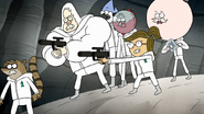 S8E20.146 Skips and Eileen Whipping Out Their Laser Pistols