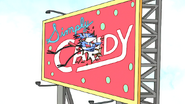 Sh07.051 The Duo Heading Crashing Through the Candy Billboard Sign