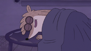 S7E24.263 Rigby Happily Sleeping on Trampy