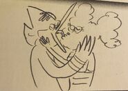 Mordecai and CJ kiss sketch 02