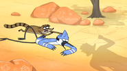 S6E13.102 Mordecai and Rigby Approached by Wally Tharah