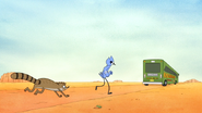 S6E13.059 Mordecai and Rigby Chasing the Bus