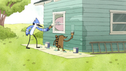 S4E32.008 Mordecai and Rigby Painting a Shed