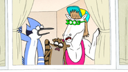 S6E21.124 Mordecai, Rigby, and Party Horse Panicking