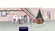 S6E09.116 Rigby Walking to the Last Two Gifts