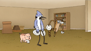 S7E13.134 Rigby Catching a Dish with His Mouth