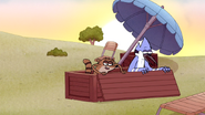 S6E13.020 Mordecai and Rigby Getting in the Crate
