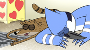 S6E19.092 Mordecai and Rigby Fallen on the Ground