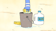 S4E21.031 Mordecai Dipping a Sponge in a Bucket