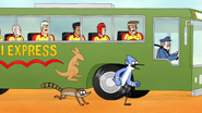 S6E13.060 Mordecai and Rigby Reaching the Front of the Bus