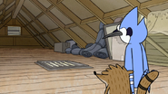 S2E09.011 Mordecai and Rigby Hearing Something from the Vent