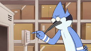 S8E16.167 Mordecai Inputting the Next Bed Code