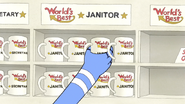 S4E33.061 Mordecai Grabbing a World's Best Janitor Mug