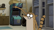 S7E06.163 Rigby is Happy to do Good on the Physical Test
