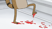 S4E21.045 Rigby With Meatball Stain on His Feet