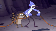 S3E34.195 Mordecai and Rigby Grabbing the Extension Cord