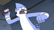 S6E01.155 Mordecai About to Throw the Tape