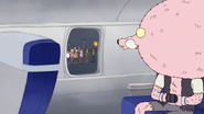 S7E09.195 Werewolf Pops Seeing the Angry Mob Outside the Plane