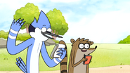 S6E17.031 Mordecai and Rigby Singing Their Birthday Song to Muscle Man 01