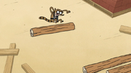 S7E06.112 Rigby Dodging One Log