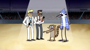 S4E24.146 Mordecai and Rigby Meeting Carter and Briggs