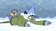 S4E26.187 Mordecai and Rigby Screaming at Cool Cubed Attack