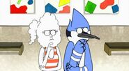 S3E25 Mordecai and CJ look at each other