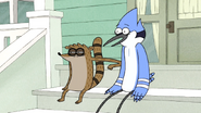 S7E11.046 Rigby Trying to Keep Mordecai Awake