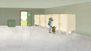 S3E35.114 Mordecai and Rigby in Front of a Stall