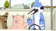 S7E13.073 Apple Sauce Stopping Mordecai from Driving