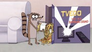 S6E09.157 Rigby Discovers the TV Box is Full of Old Chinese Food