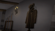 S8E19.185 Trench Coat and Vampire Hunter Hat