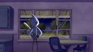 S3E04.320 Mordecai Looking Out the Kitchen Window