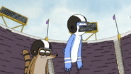 S4E21.246 Mordecai and Rigby Hearing the Rich People Cheer