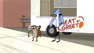 S7E13.049 Mordecai and Rigby Watching Apple Sauce Being Arrested