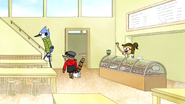 S7E18.006 Mordecai and Rigby Leaving the Coffee Shop