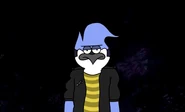 One of Mordecai's outfits from the montage in "Cool Bikes"