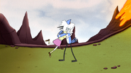 S6E03.242 Mordecai and CJ Victory Hug