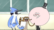 S4E26.025 Mordecai, Rigby, and Pops Laughing at Thomas' Weak Brain Freeze