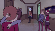 S6E10.156 Mordecai Looking for CJ in the Hallway
