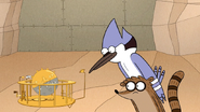 S7E11.149 Mordecai and Rigby Looking at the Sleep Cycle Race Course Model