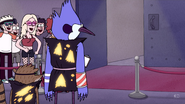 Mordecai and Rigby enter the box